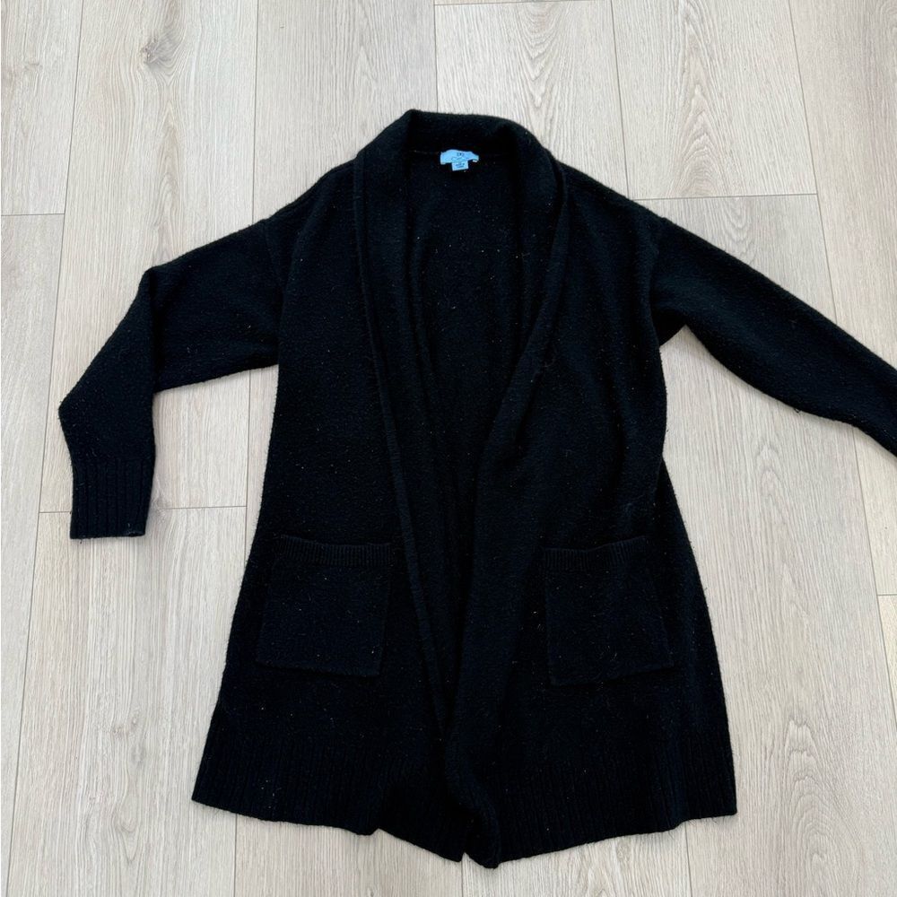 Cece womens blazer cardagin sweater black size medium